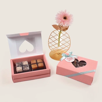 StoBag 10buc Inima Fereastră Transparentă Bomboane de Ciocolată Cutii de Cadouri DIY Manual Caseta de Săpun Consumabile Tort Decorare Petrecere de Nunta
