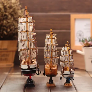 Strongwell Vas De Lemn Model Nautic Decor Acasă Ambarcațiuni Acasă Decorare Accesorii Miniaturi, Figurine Marine Din Lemn Barca De Navigatie
