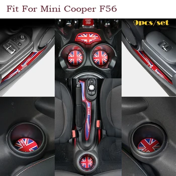 Styling auto Autocolante de Interior Usa Groove Mat Cana Anti-Alunecare Pad Pentru Mini F60 F54 F55 F56 R55 R56 Cooper s Countryman Clubman