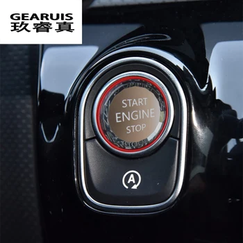 Styling auto MOTOR START-STOP buton de comutare Acoperi Autocolante Pentru Mercedes Benz Clasa a W177 GLE W167 GLB Interior Accesorii Auto