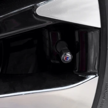 Styling auto Volan Cauciucuri Valve Capace de Acoperire Cu Breloc Pentru BMW ALPINA Logo-ul E46 E39 E36 E90 E60 F10 F30 X5 E53 E34 E30 F20 X5 E70