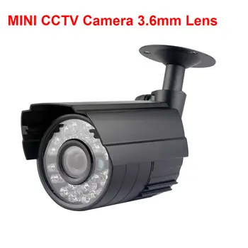 SUFCO Mici lentile 3.6 mm IR-cut viziune de noapte 24led în aer liber cameră de supraveghere 700TVL sony ccd Matal mini camera de securitate cctv