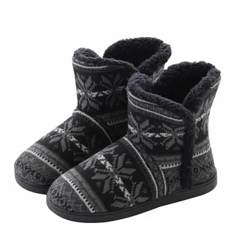 Suihyung Femei Cizme de Iarna de Cald, Plus Catifea Plat Glezna Cizme Non-alunecare de Platformă Feminin Acasă Pantofi de Bumbac Moale de Pluș Cizme de Zăpadă