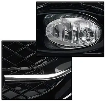 Sulinso Pentru-Honda Civic 2DR Bara de Conducere Crom proiectoare Ceata Lampi cu Negru Lucios Ramele