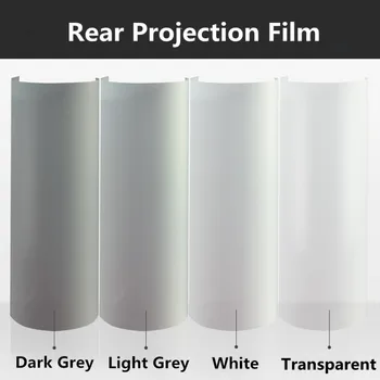 Sunice 1.52x2m Spate Proiecție de Film Auto-Adeziv Clar Proiector Holografic Ecran Material Geam Film Autocolante