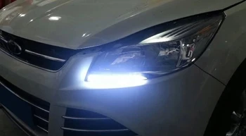 SUNKIA 2 buc/set Impermeabil LED DRL Lumini de Zi Pentru Ford Kuga Scape Cu Transformându-Lămpi de Semnalizare