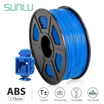 SUNLU ABS Imprimantă 3D Filamente de 1.75 mm 2.2 KG/1KG cu Bobina Negru ABS cu Filament