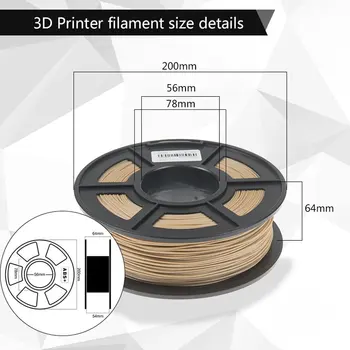 SUNLU Filament PLA LEMN 1,75 mm 1KG Imprimantă 3D Fialment Lemn Pla Acidul Polilactic cu Incandescență Cu Certificat CE biodegradabile