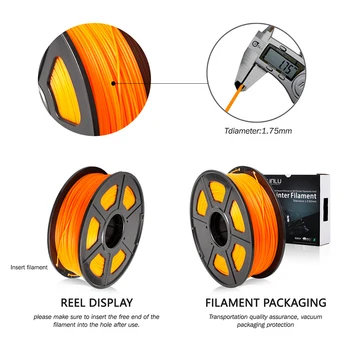 SUNLU PLA /PLA + Filament de 1.75 mm 1KG Pentru Imprimantă 3D Vacumm de Ambalare PLA/PLA Plus Filament De Certificat de Imprimare 3D Consumabile