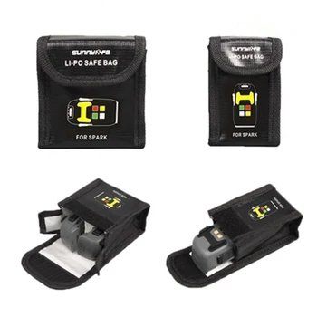 Sunnylife LiPo în condiții de Siguranță Bag Acumulator Protecție Sac de Explozie-dovada Sac de Depozitare pentru DJI SCÂNTEIE Drone Accesorii