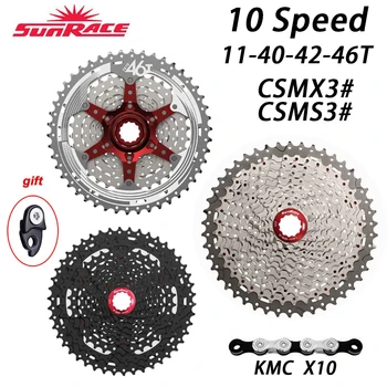 Sunrace Noi 10 Viteza Casetă CSMS3 CSMX3 11-40T 42T 46T Bicicleta Casetă se potrivesc Shimano SRAM Volanta 11-40 11-42 11-46 10s Casetă