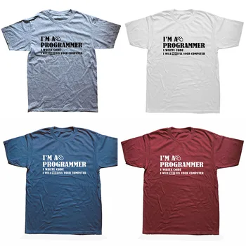 Sunt Un Programator NU Va Repara Computerul Tocilar Tocilar T Shirt Tee Mens T-Shirt de Vară