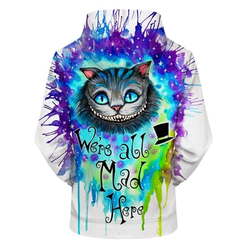 Suntem nebuni cu toții aici de Pixie rece Arta Unisex Hoodie Mens Jachete Hanorace 2018 Pulover Brand Picătură Navă ZOOTOP URS