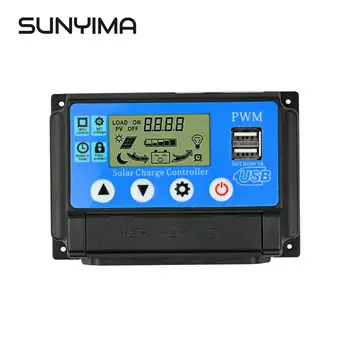 SUNYIMA 12V/24V 50A LCD Controler de Încărcare Solar pentru Panouri Solare Regulator Controler de 10/20/30/40A Baterie Lampă Curent Afi