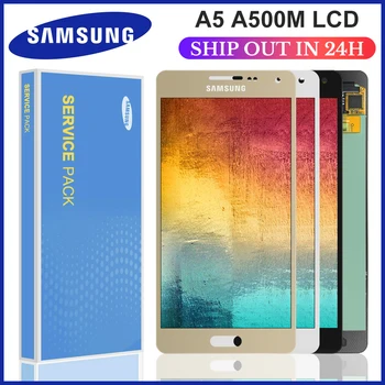 Super AMOLED Pentru SAMSUNG Galaxy A5 Display LCD Touch Screen Digitizer Asamblare A500FU A500 A500F A500M Lcd-uri