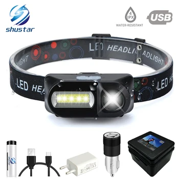 Super bright LED COB lumina de lucru 7 moduri de iluminare Alimentat de o baterie 18650 Potrivit pentru pescuit, camping, etc.