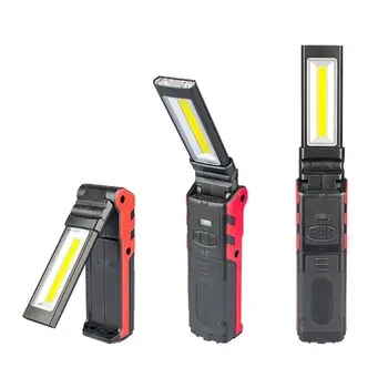Super Bright LED COB Lumina de Lucru Cu Baza Magnetica & Cârlig USB Reîncărcabilă Estompat Lanterna