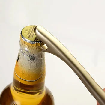 Super Calitate din Aliaj de Zinc Sticla de Bere Deschizator Bar Instrument Anti-derapare de Aur cu Capac din Metal pentru Sticla de Vin Deschizator de Instrumente de Bucatarie Design Creativ