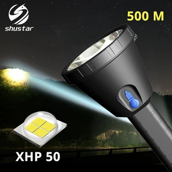 Super-luminos XHP50 reîncărcabilă Lanterna LED-uri Proiector rezistent la apa camping lumina 3lighting moduri Folosite de aventură, de vânătoare