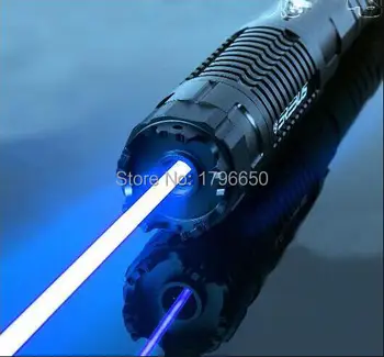 Super-Puternic! Militar 5000000m 500w 450nm Laser Albastru Pointer Lanterna Meciul de Ardere, a tăiat Lemne,a APRINS Tigara Cutie de Cauciuc