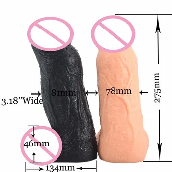 Super Vibrator Uriaș 27.5*8cm Grele ventuza Vibrator Mare, Carne Violet Negru Realist Penis artificial Jucarii Sexuale Pentru Femei Penis Consladores.