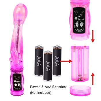 Super Vibrator Vibrator cu 6 trepte de Viteză Rabbit Vibrator G-spot Masaj Triple Vibrații Clitoris Vagin Stimulator Jucarii Sexuale pentru Femei