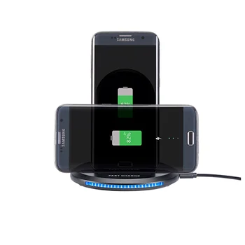 Suport de birou&Pad 10W Qi de Încărcare Rapidă Wireless Pad pentru Samsung Galaxy Note S20/10 Incarcator Wireless, pentru iPhone 12/11/X Pro