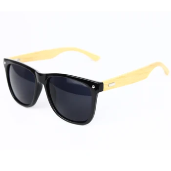 Supradimensionat ochelari de Soare Naturale de Bambus Picioare Maro Negru Leopard Cadru Gros Protecție UV400 Conducere Ochelari de Soare Pentru Femei Barbati