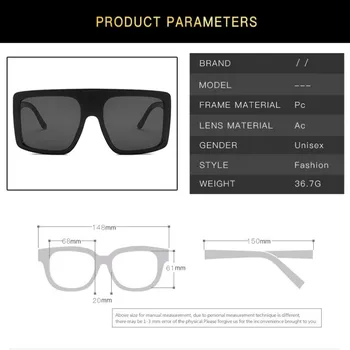 Supradimensionat ochelari de Soare Patrati Femei Bărbați 2020 Mare Dreptunghi Leopard Soare Glassses Mare Oculos De Sol UV400