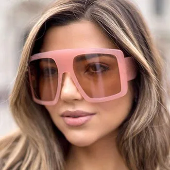 Supradimensionat ochelari de Soare Patrati Femei Bărbați 2020 Mare Dreptunghi Leopard Soare Glassses Mare Oculos De Sol UV400