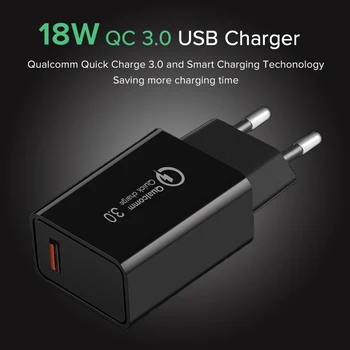Suptec Quick Charge 3.0 USB Încărcător de 18W QC3.0 QC Turbo Încărcător Rapid Pentru iPhone, Samsung, Xiaomi, Huawei Perete Încărcător de Telefon Mobil