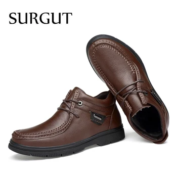 SURGUT Clasic Confortabil Barbati Casual Pantofi de Calitate din Piele Barbati Pantofi de Afaceri de Vânzare Fierbinte Mocasini Pantofi Plus Dimensiune 38~47