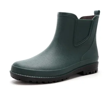 Swonco Pvc Apă Pantofi pentru Bărbați Cizme de Ploaie cu Blana Ciorap 2020 Iarna Noi Blană Cald Glezna Cizme Impermeabile Rianboots Mmale