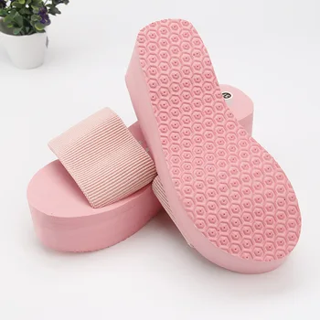 SWYIVY EVA Toc Gros, Platforma Papuci de Femei Pantofi de Vara 2020 Nou de sex Feminin Pene Tobogane Un Link Pantofi Casual