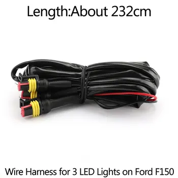 Sârmă Harnes Pentru 3 LED-uri Pentru Ford F-150 F150 Raptor Grila-2017 Sârmă Exploatați Pentru Ford LED-uri LED-uri de Sârmă Harnes Pentru Ford