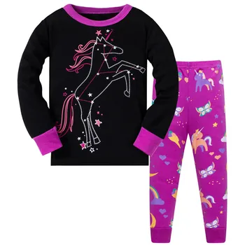 Sărituri De Metri De Noi Pentru Copii De Îmbrăcăminte Set De Desene Animate Fete Pijamale Copii, Pijamale Copii Cu Maneca Lunga Pijama Fete Unicorn Homewear