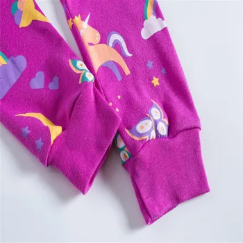 Sărituri De Metri De Noi Pentru Copii De Îmbrăcăminte Set De Desene Animate Fete Pijamale Copii, Pijamale Copii Cu Maneca Lunga Pijama Fete Unicorn Homewear