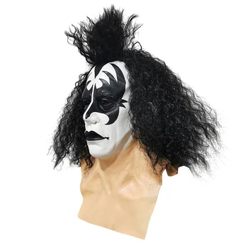 Sărut Trupa Gene Simmons Punk Masca Latex Cosplay Chaim Witz Bar De Rock De Halloween Măști Costum De Recuzită