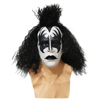 Sărut Trupa Gene Simmons Punk Masca Latex Cosplay Chaim Witz Bar De Rock De Halloween Măști Costum De Recuzită