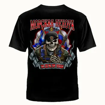 T-shirt rus T-Shirt rusia lui putin militară MARINĂ Îmbrăcăminte pentru Bărbați armata CRANIU