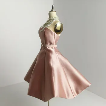 T02-X500-3 Blyth st haine Papusa 1/3 1/4 bjd 1/6 papusi Accesorii handmade personalizate roz rochie de petrecere de seară Deschis spate 1buc