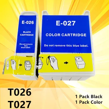 T026 T027 Compatibil Cartuș de cerneală 026 027For Epson Stylus Photo 810 820 830 830U 925 935 C50 printer 026 027 cartușe