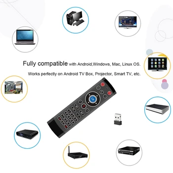 T1 PRO MAX 2.4 G Wireless Air Mouse Giroscop de Control Vocal de Detectare Universal Mini Controler de la Distanță pentru PC, Android TV Box