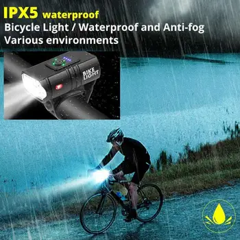 T6 Biciclete Lampa LED Biciclete Lumina din Față USB Reîncărcabilă 6 Moduri de MTB Biciclete Rutier Faruri 10W 800 lm Lanterna Echipamente de Ciclism