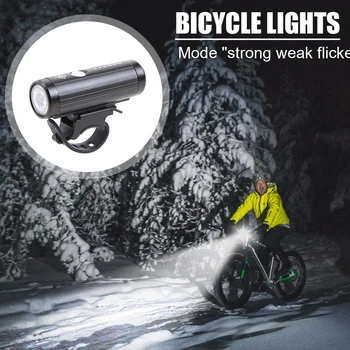 T6 LED-uri de Biciclete de Munte Faruri Impermeabil 350 Lumeni 4 Moduri de MTB Biciclete Fața Lanterna USB de Încărcare Ciclism, Echipament de Echitatie