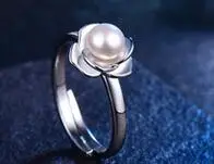 T744 Argint 925 Personalizat inel Pentru Femei pearl inel de Piatră