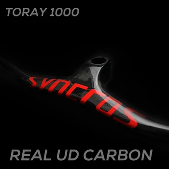 T800 Biciclete MTB Riser -17 grade Una în formă Integrată Ghidon Cu Tulpina UD Mat/ Lucios adauga Ultra-light șuruburi din titan