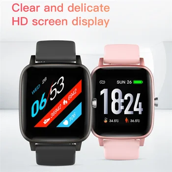 T98 Ceas Inteligent Temperaturii Corpului Heart Rate monitor Tensiunii Arteriale Fitness Tracker Sport smartwatch pentru Femei Barbati