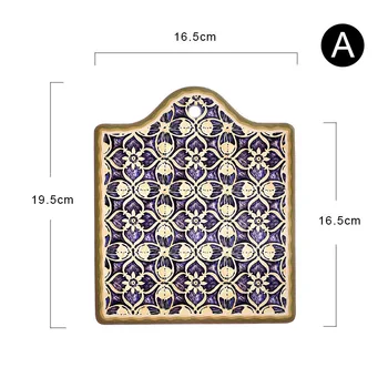 Tabelul Placemat roller-Coastere Marocan Floret cărămidă, Izolație Termică Pad Bucătărie Titularul Oală Mesa Epocă Simplu Art Decor Birou