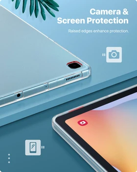 Tableta Caz pentru Galaxy Tab S6 Lite 2020,TPU rezistentă la Șoc Moale, Flexibil, Inteligent Tableta Shell Caz Acoperire pentru Tab S6 Lite 10.4 2020